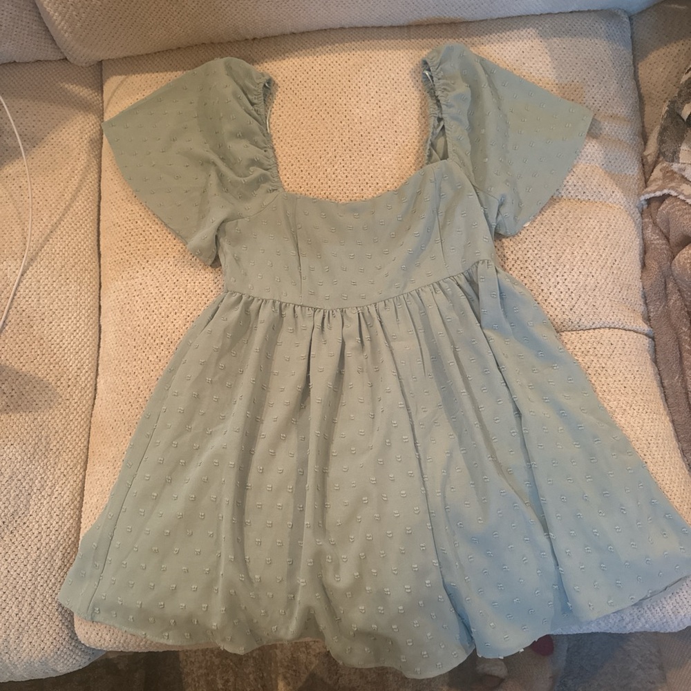 Altar'd State Kids Dress in Soft Green